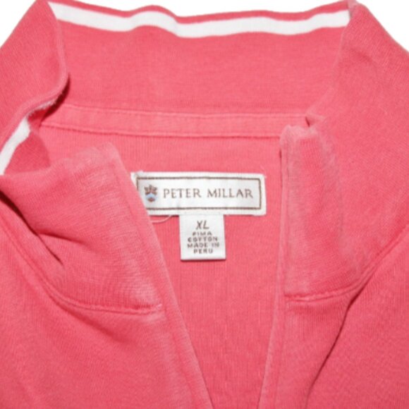 Rare Peter Millar Tour Design Pima Cotton 1/4 Zip Pullover Millar Crown Logo XL - Picture 8 of 10